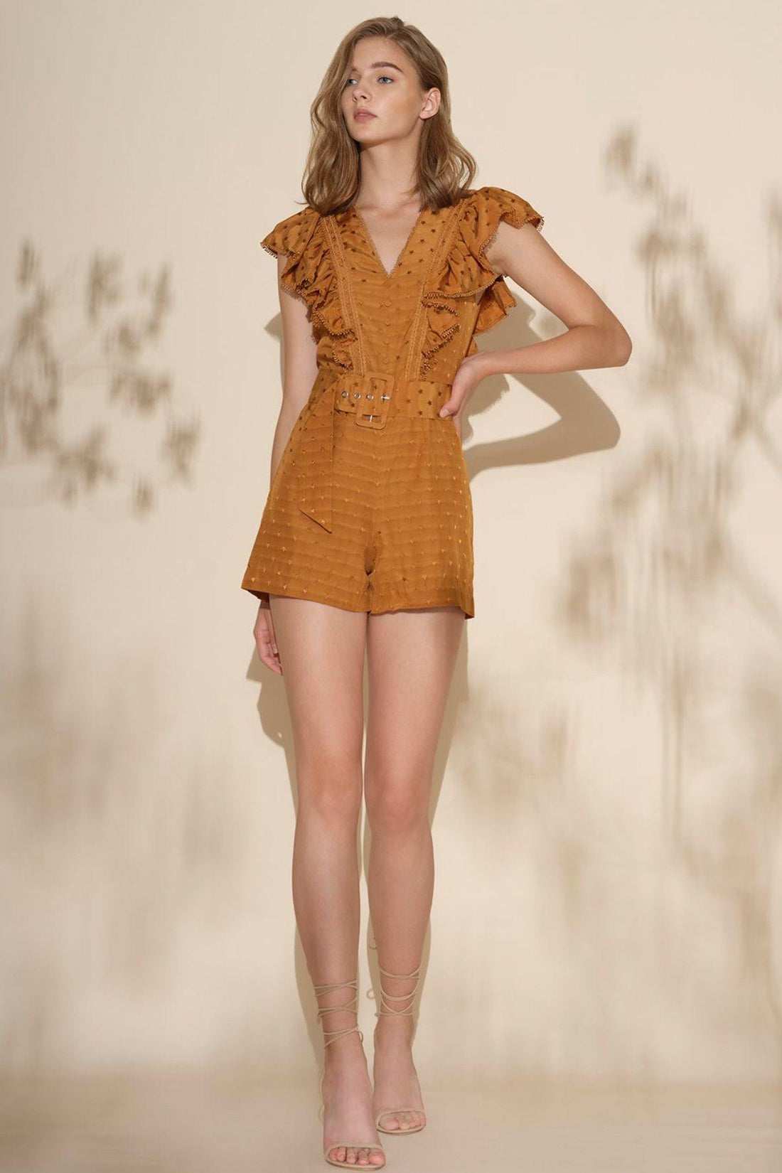 Nicole Romper Burnt Butter