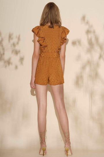 Nicole Romper Burnt Butter