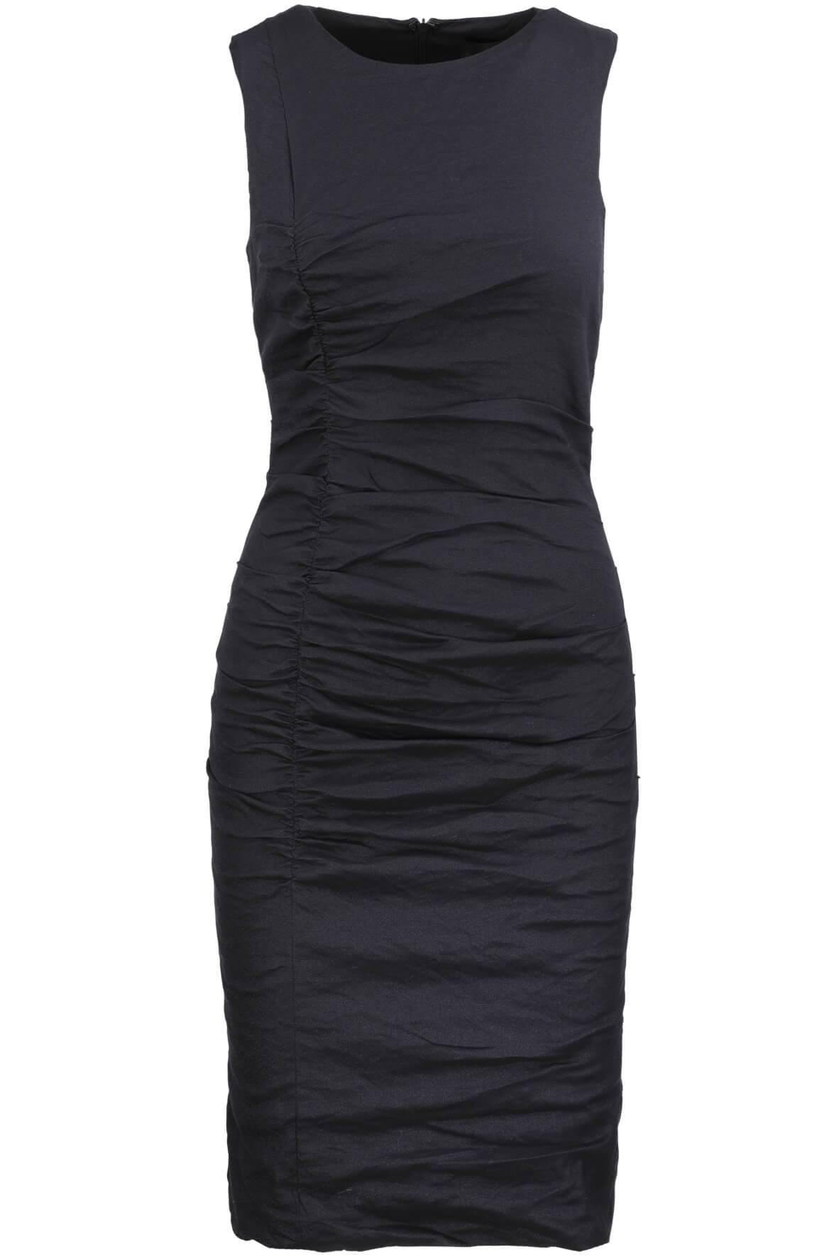 Solid Cotton Metal Tuck Dress