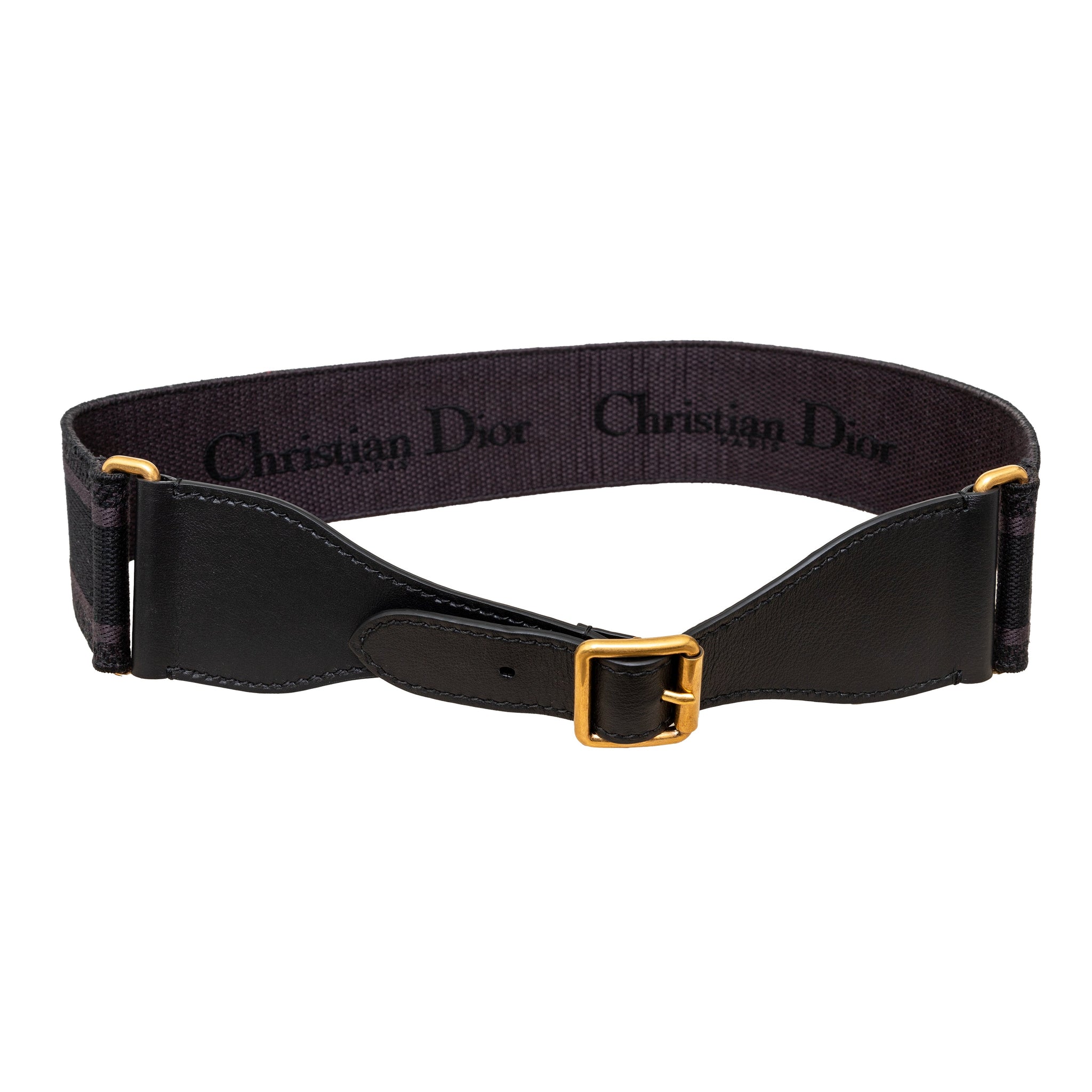 DIOR Christian Dior Wide Canvas Belt