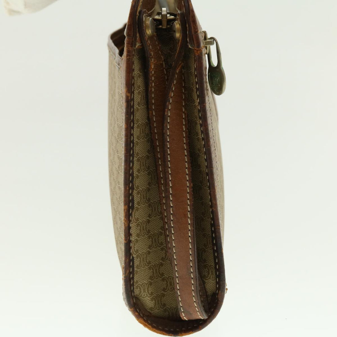 Celine Macadam Canvas Clutch Bag Beige  ny235