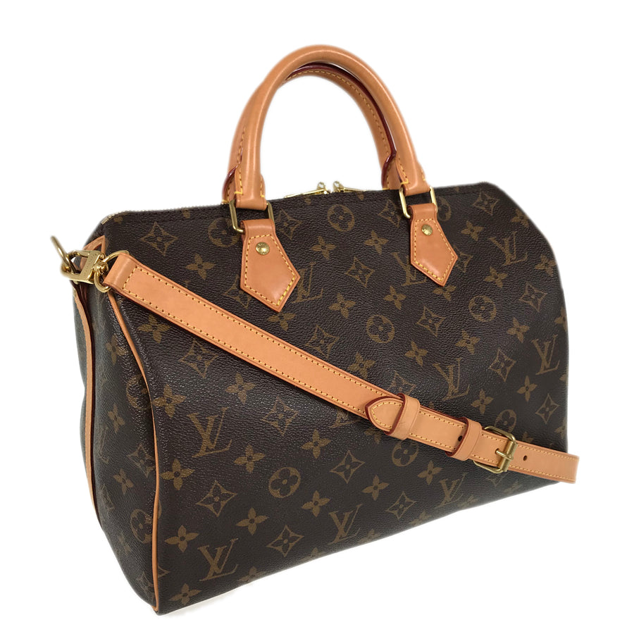 LOUIS VUITTON Monogram Speedy 30 Bundriere 2WAY Shoulder Handbag