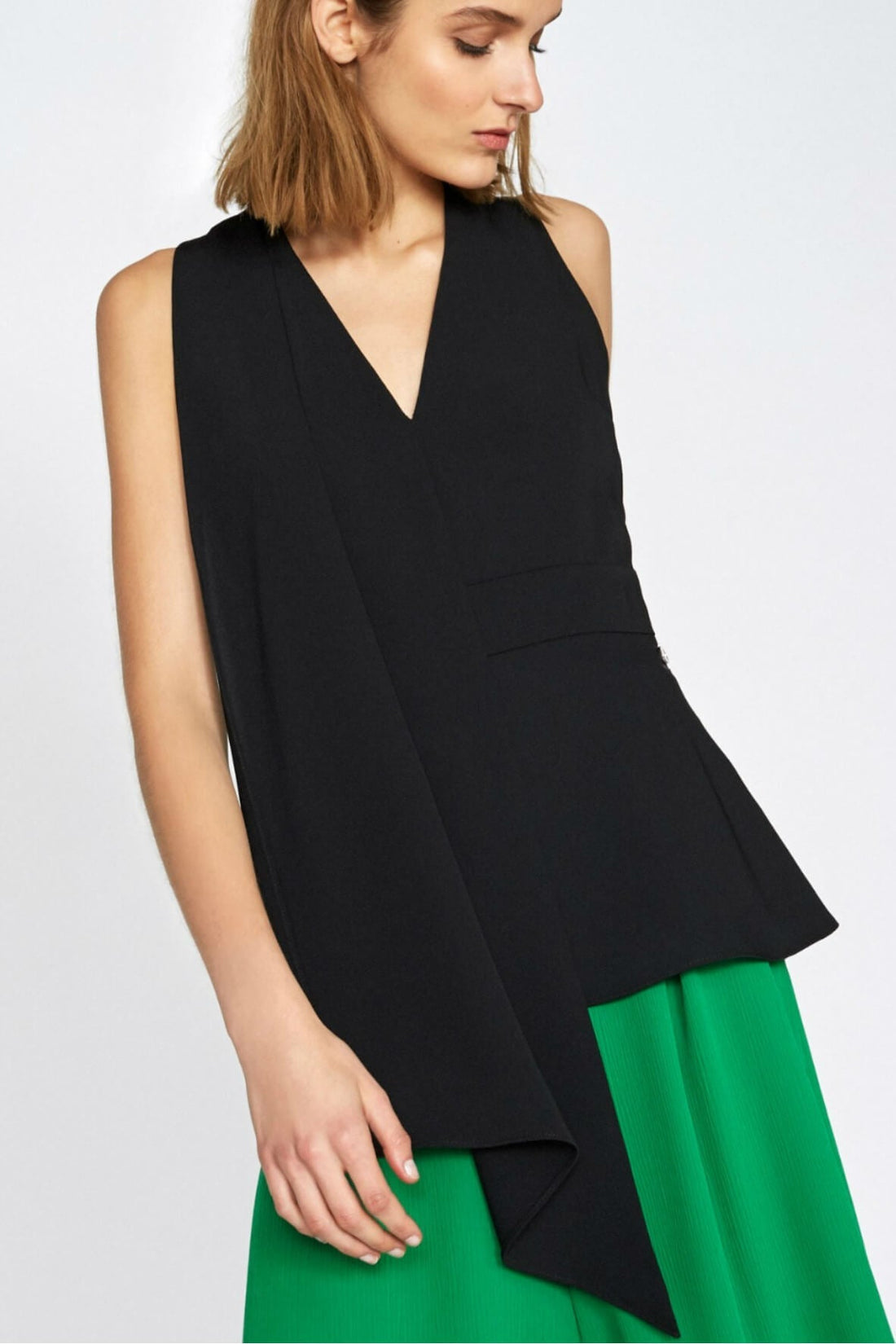 Waterfall Peplum Top