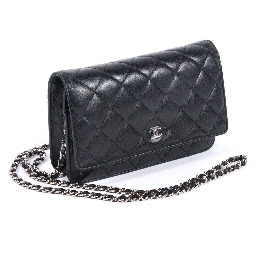 Chanel Quilted Chain Wallet