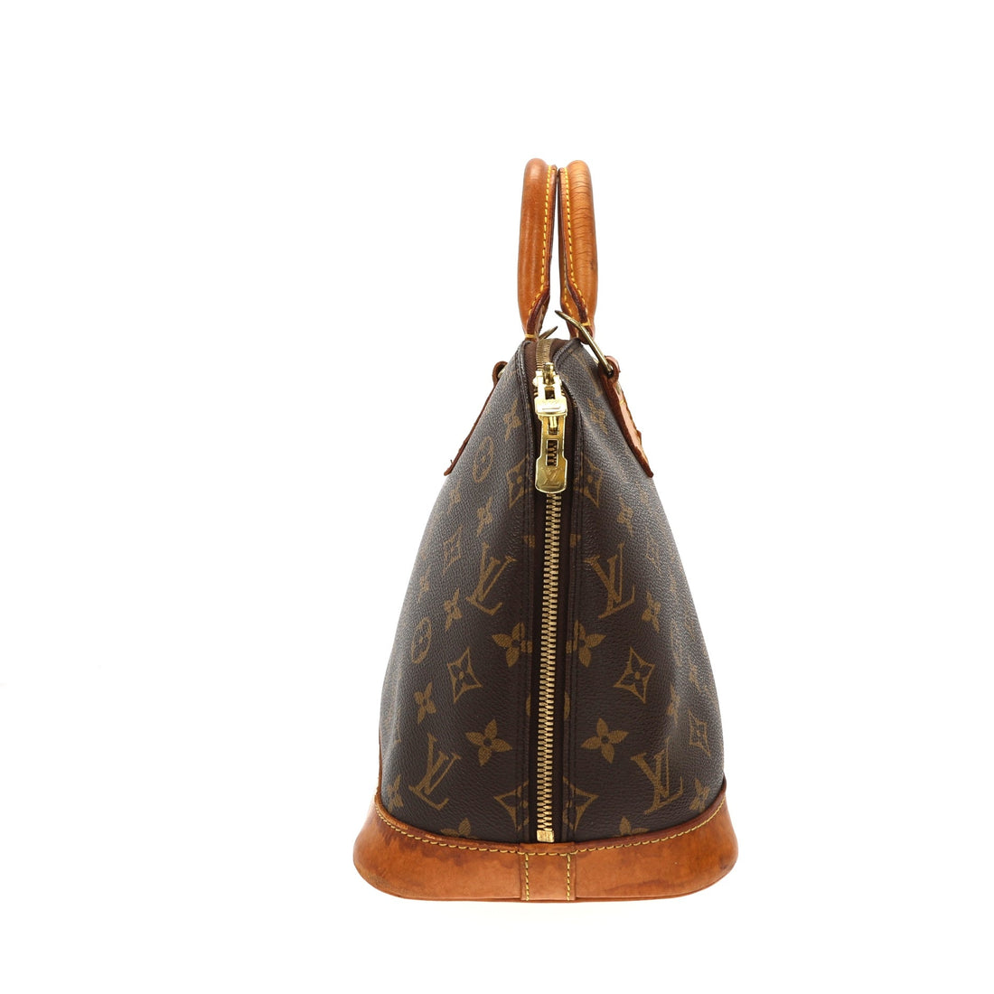 LOUIS VUITTON Alma Handbag in Brown Canvas