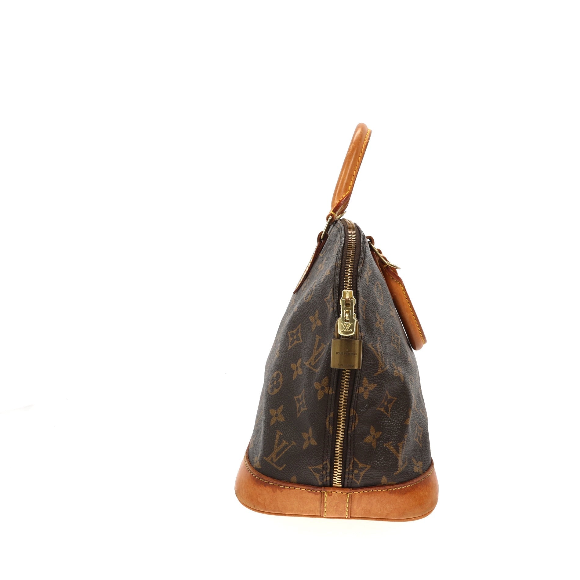 LOUIS VUITTON Alma Handbag in Brown Canvas