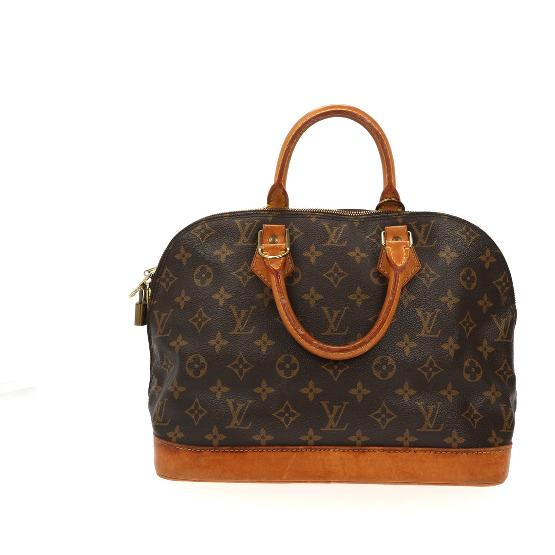 LOUIS VUITTON Alma Handbag in Brown Canvas
