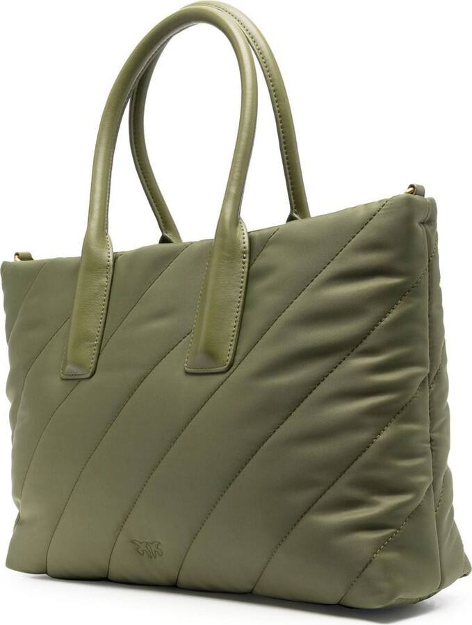 Original Pinko Maxi Puff Qualitied Shell Tote Bag