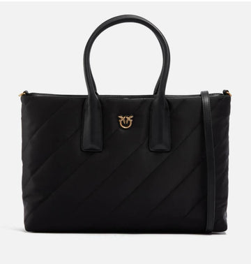 Original Pinko Maxi Puff Qualitied Shell Tote Bag