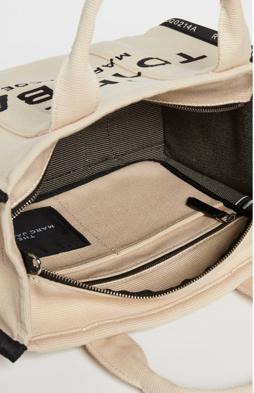 MARC JACOBS The Jacquard Traveler Tote Bag Warm Sand