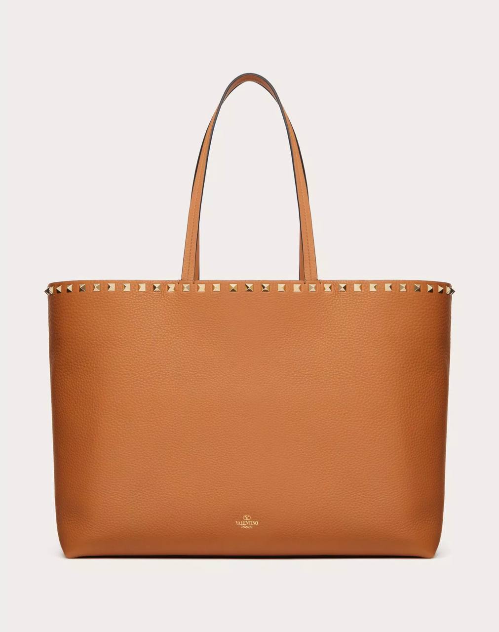 Valentino Garavani Rockstud tote bag in grainy calfskin leather