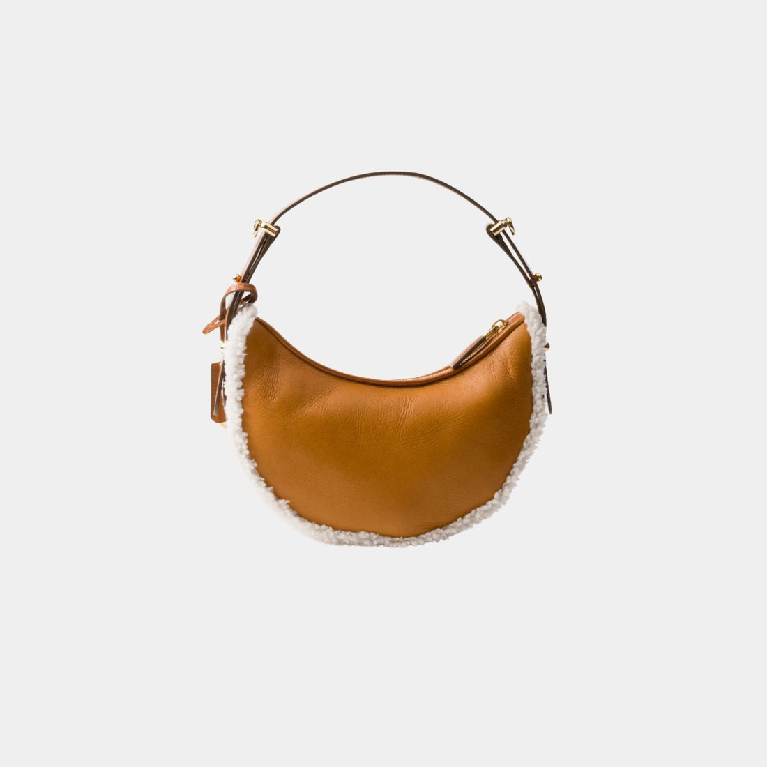 Arque Small Shearling Shoulder Bag