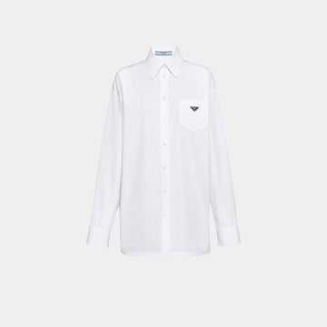 Cotton White Poplin Shirt
