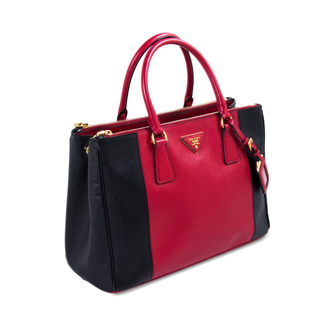 Prada Galleria Double Zip Tote Bag