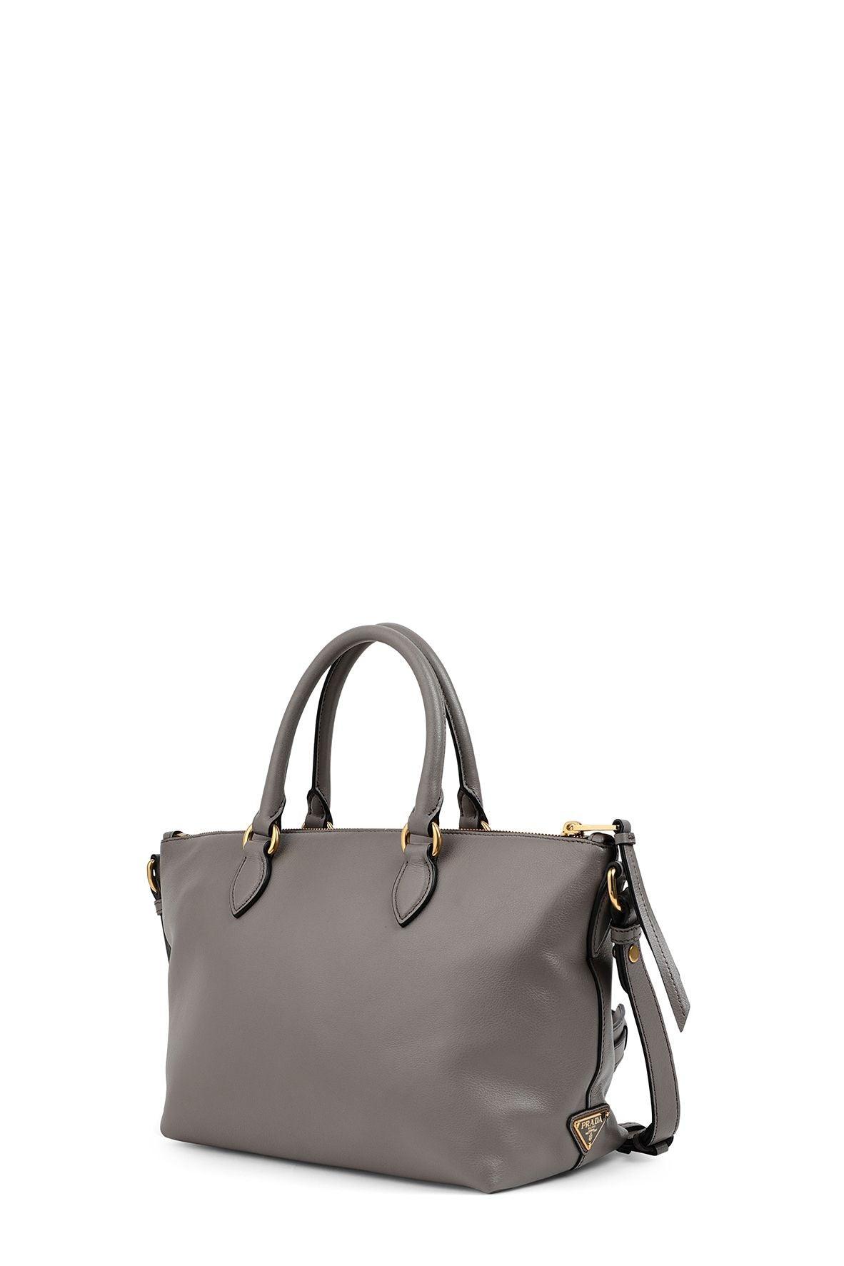 Glace Calf 2 Way Tote Argilla