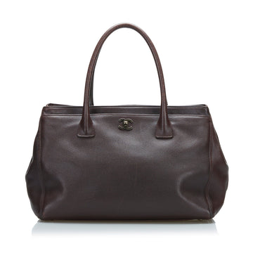 Chanel Executive Cerf Caviar Leather Tote Bag