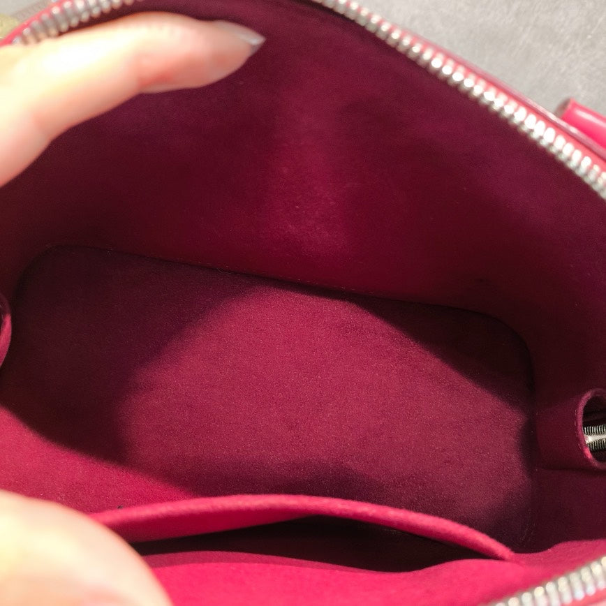Louis Vuitton Alma BB Pink Leather Crossbody Bag 23x17x11cm