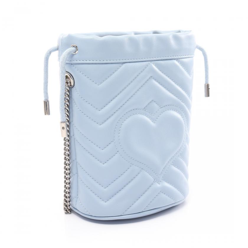 Gucci GG Marmont Mini Bucket Bag Chain Shoulder Bag 880611