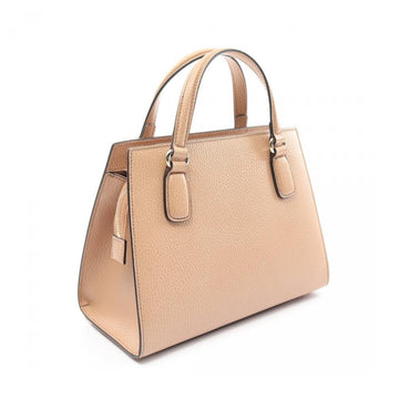 Gucci Soho Interlocking G Handbag Leather Beige 2way 880371