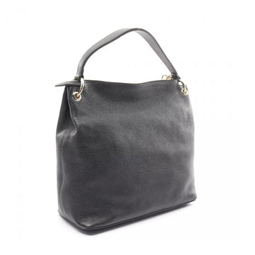 Gucci Soho Interlocking G Handbag Leather Black Tassel 2way