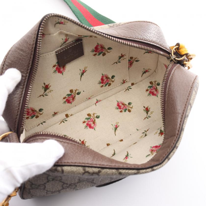 Gucci GG Supreme Neo Vintage Sherry Line Messenger Bag Shoulder Bag PVC Leather Multicolor 881605