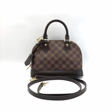 Louis Vuitton Alma BB Damier Ebene Brown Small Crossbody Bag