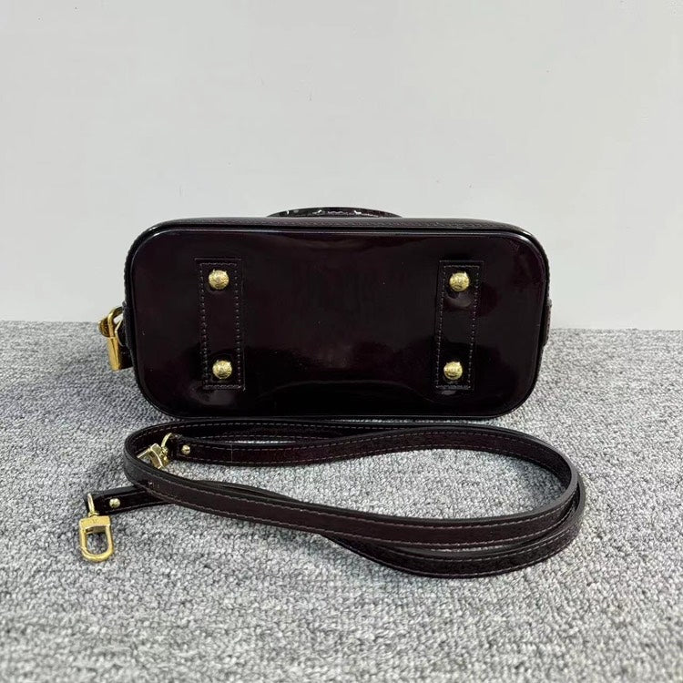 Louis Vuitton Alma BB Patent Leather Bag Cherry Mini HandBag