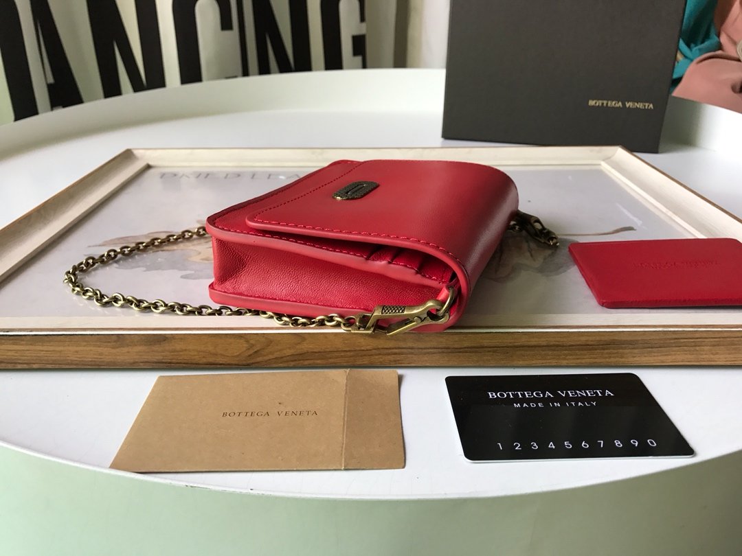 BV Crossbody Red, For Womtlm, Bags 6.9in/17.5cm