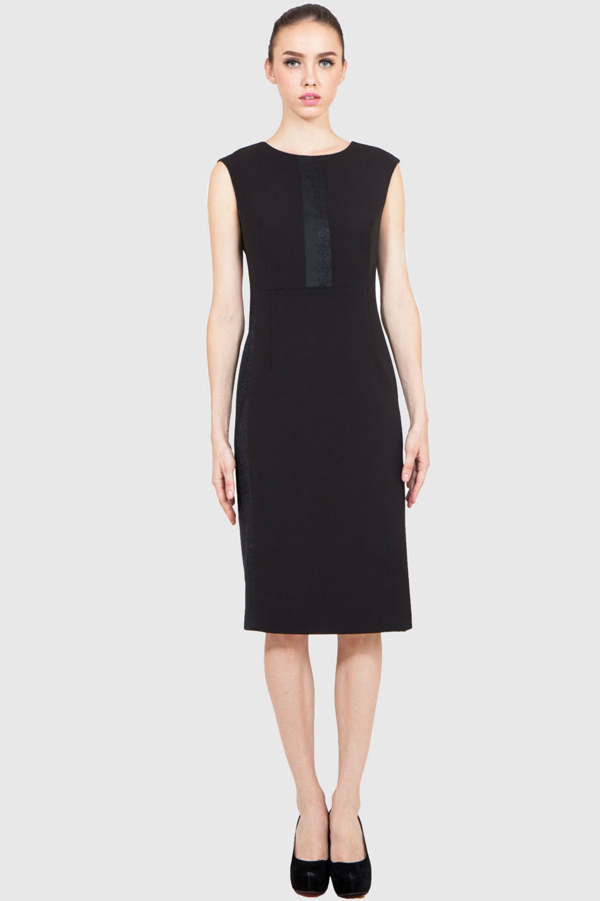 Contrast Panel Shift Dress