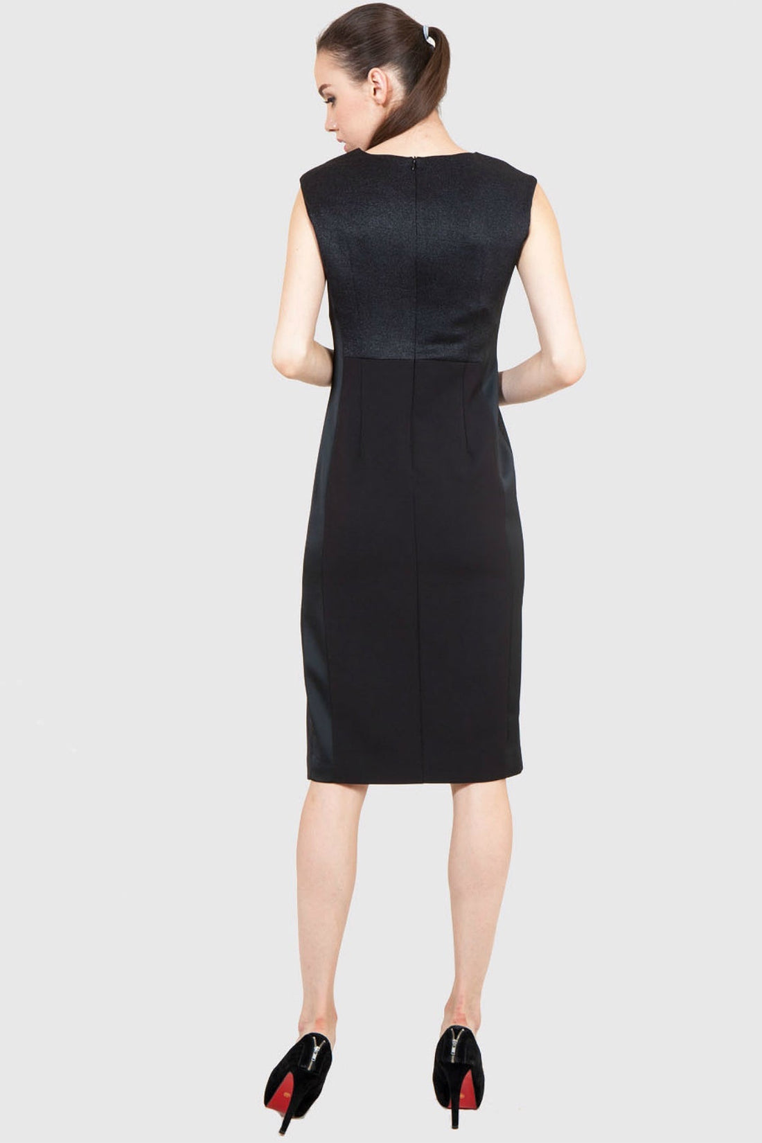 Contrast Panel Shift Dress