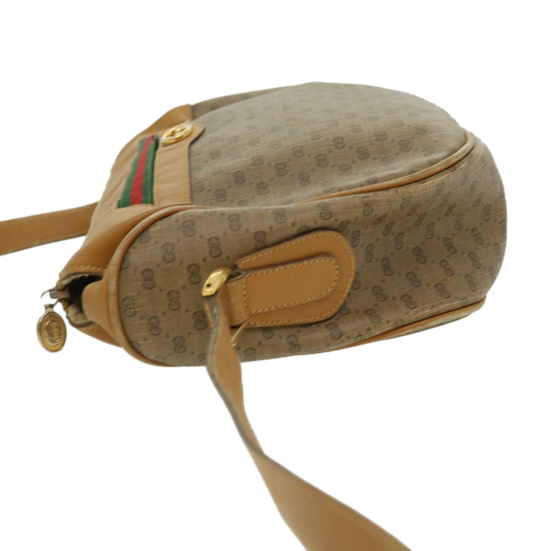 GUCCI Micro GG Canvas Shoulder Bag Brown 001580918  rd2931