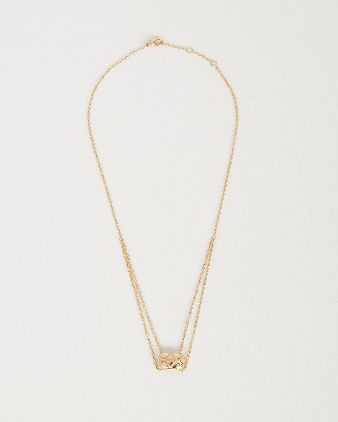 Chanel Yellow 18K Gold Coco Crush Necklace