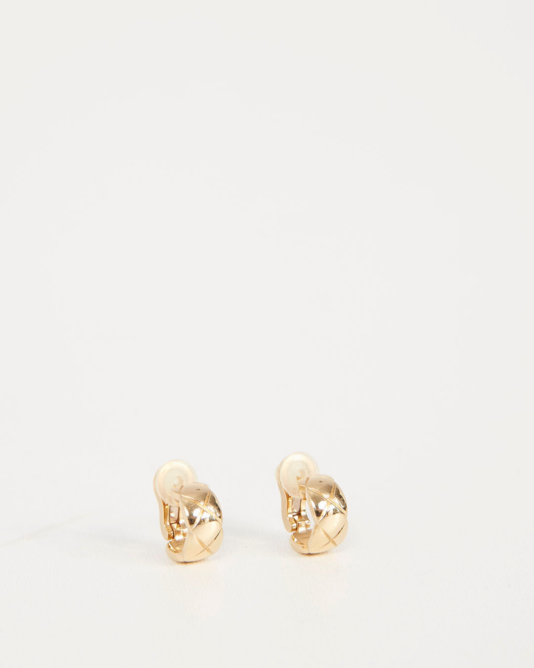 Chanel Yellow 18K Gold Coco Crush Earrings