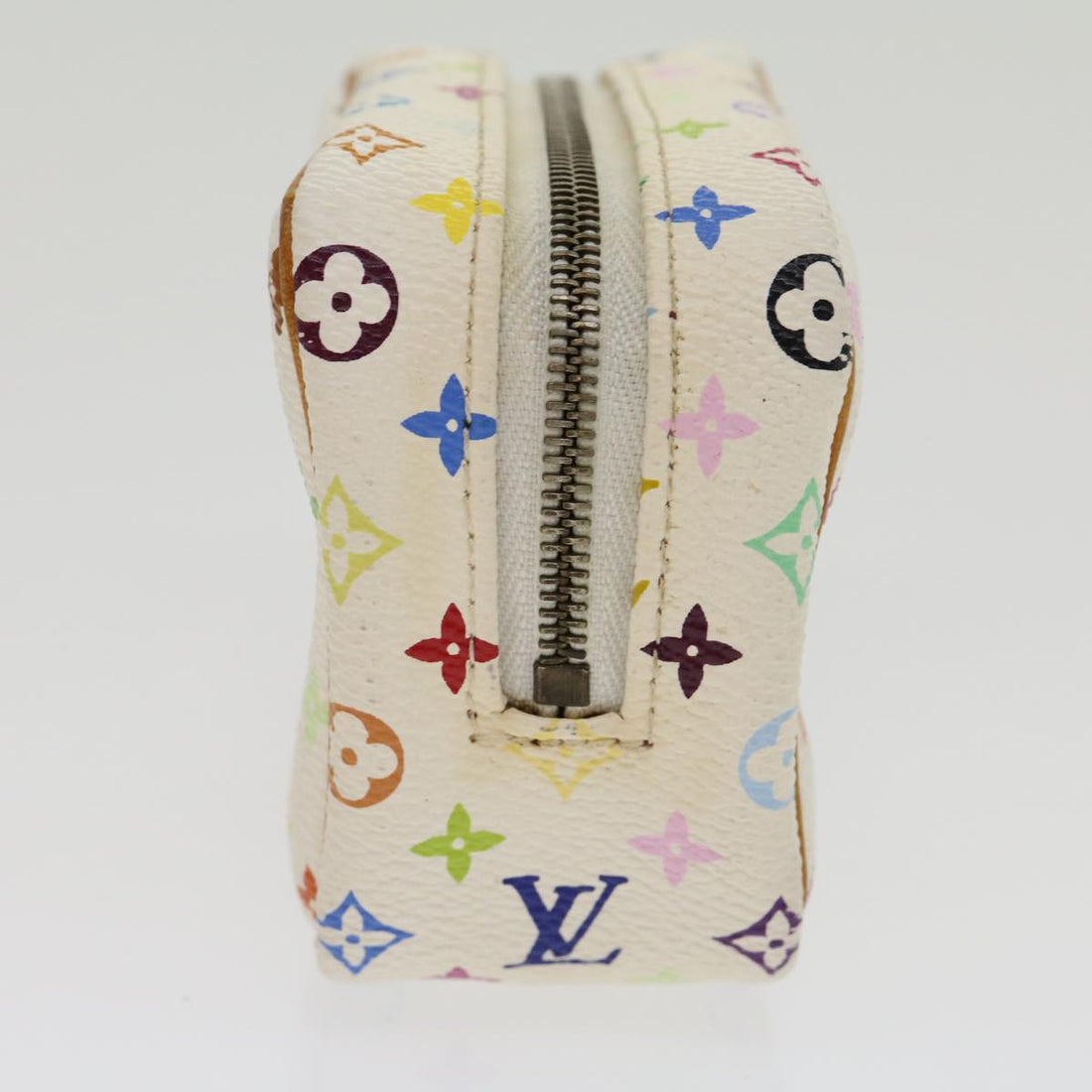 LOUIS VUITTON Monogram Multicolor Trousse Wapity Pouch White M58033 Auth rh244