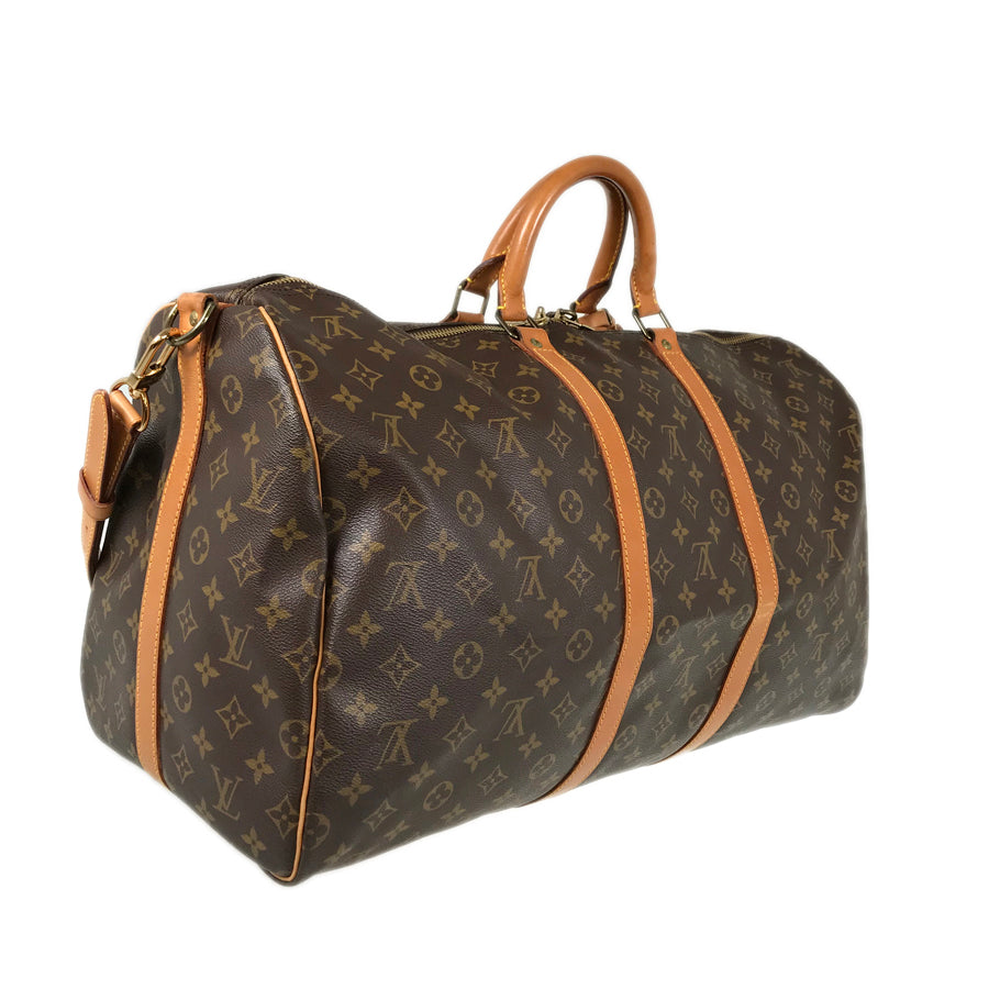 LOUIS VUITTON Monogram keepall Bandolier 55 Boston bag