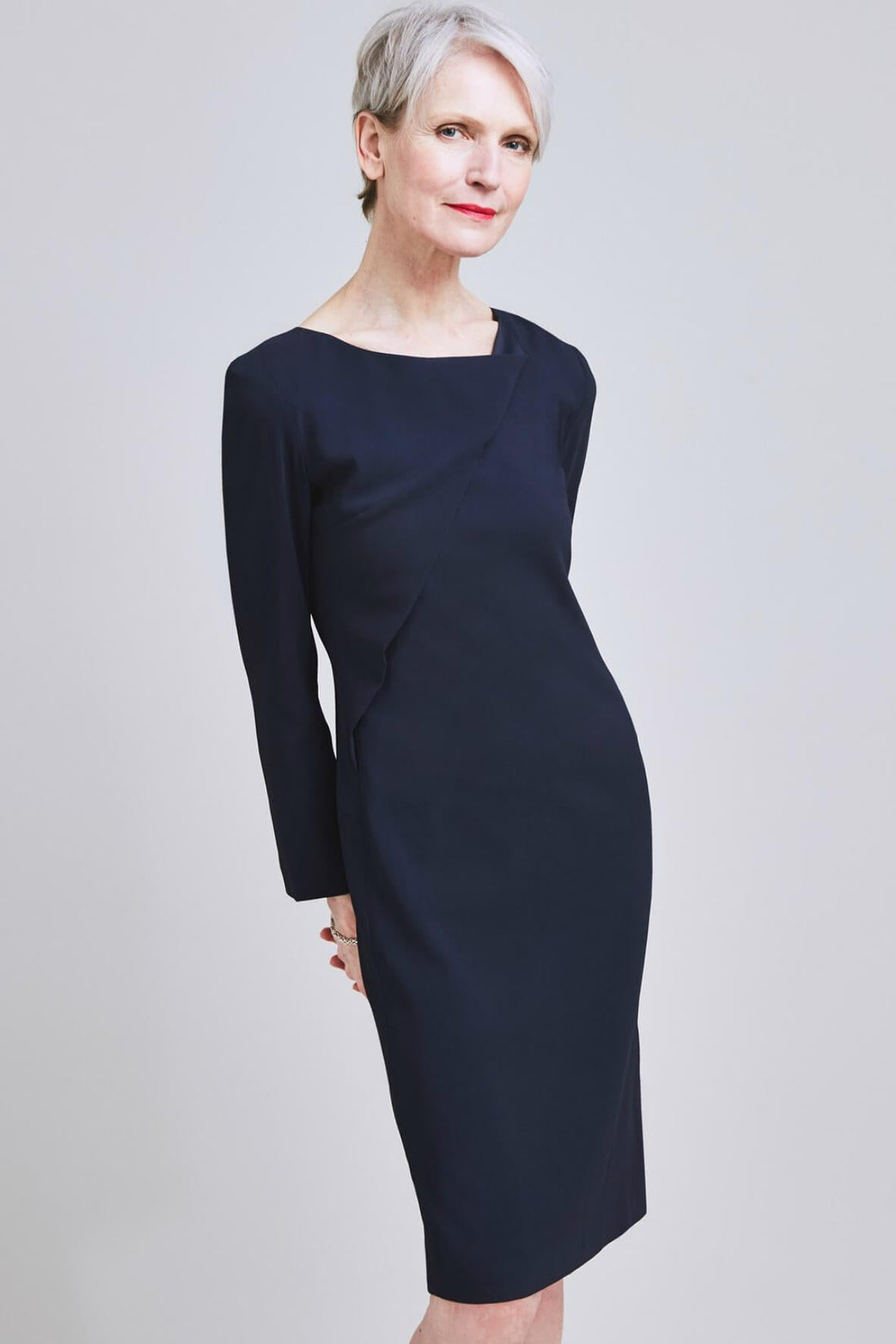 Formidable Draped Shift Dress