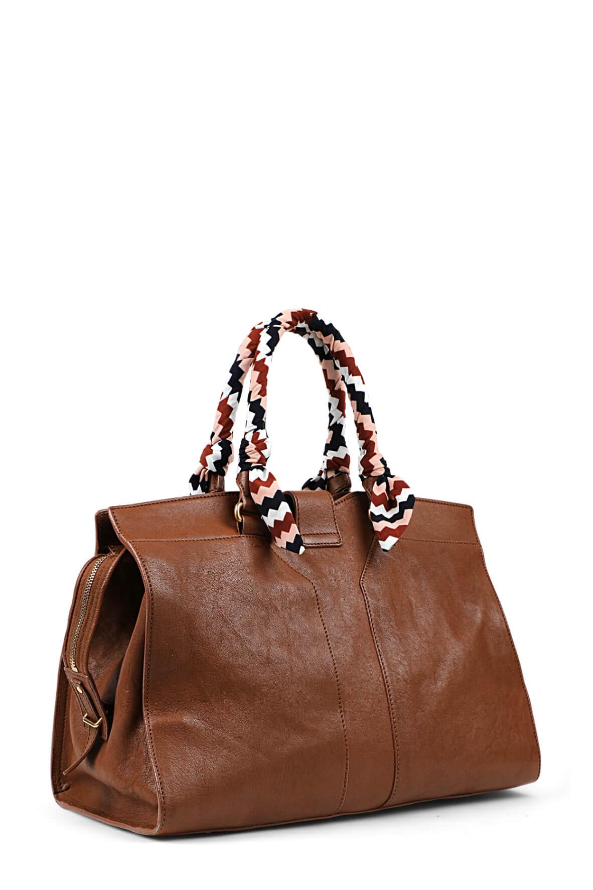 Medium Cabas Chyc Tote Cognac with Handle Wraps