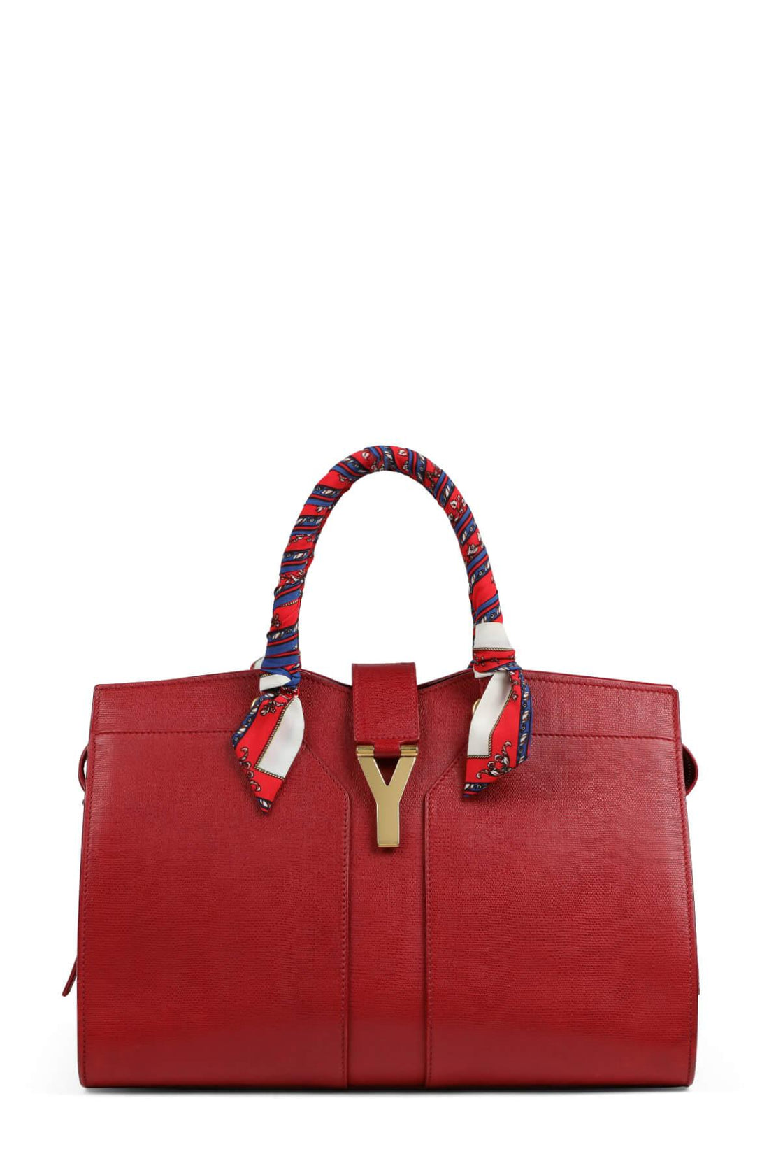 Medium Cabas Chyc Tote Red with Handle Wraps