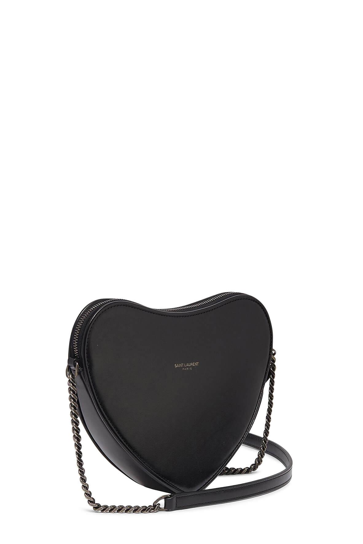 Monogram Heart Crossbody Black