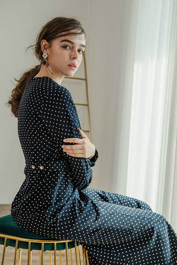 Dot Long Dress