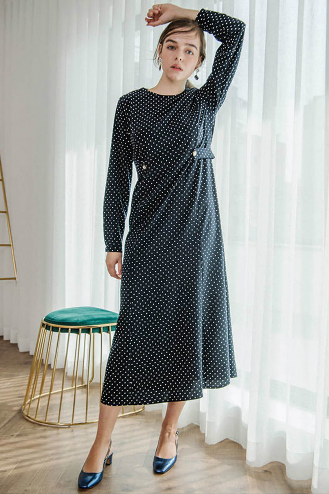Dot Long Dress