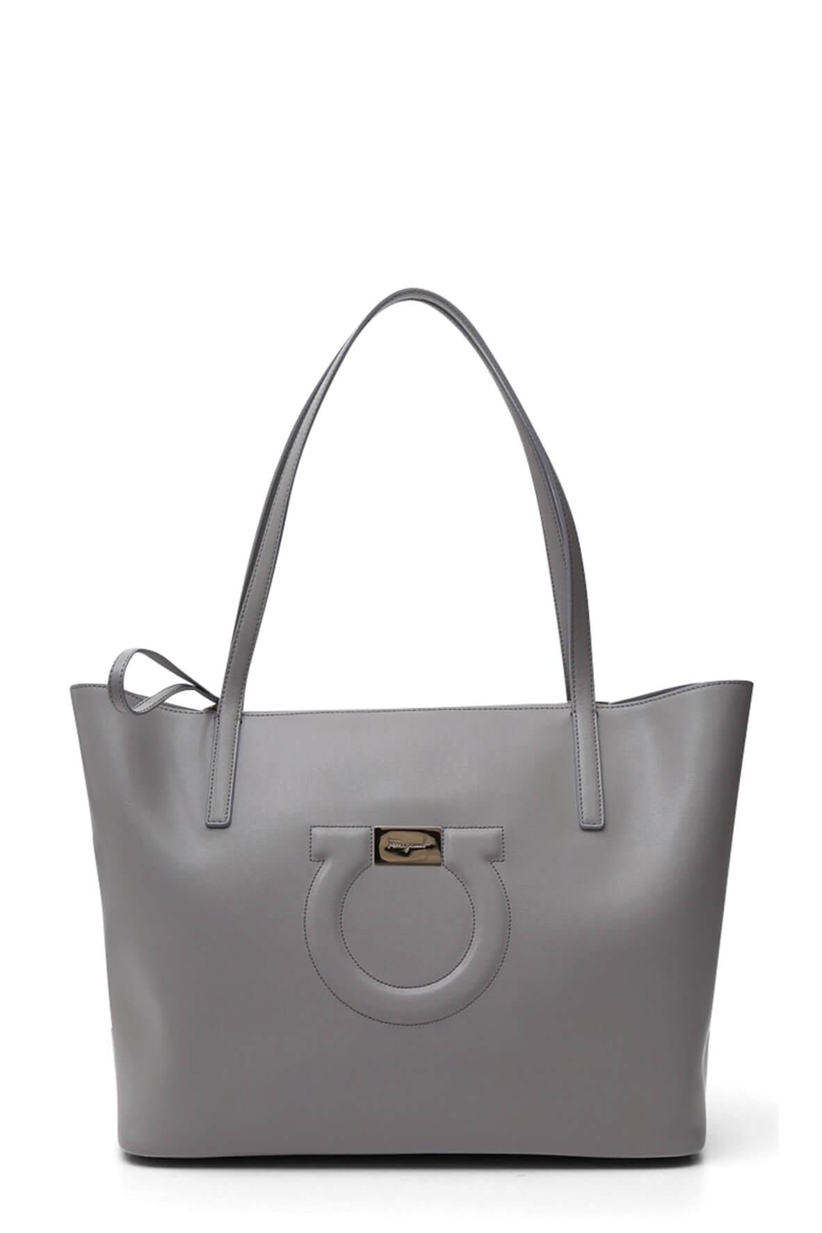 Gancini Tote Pale Grey
