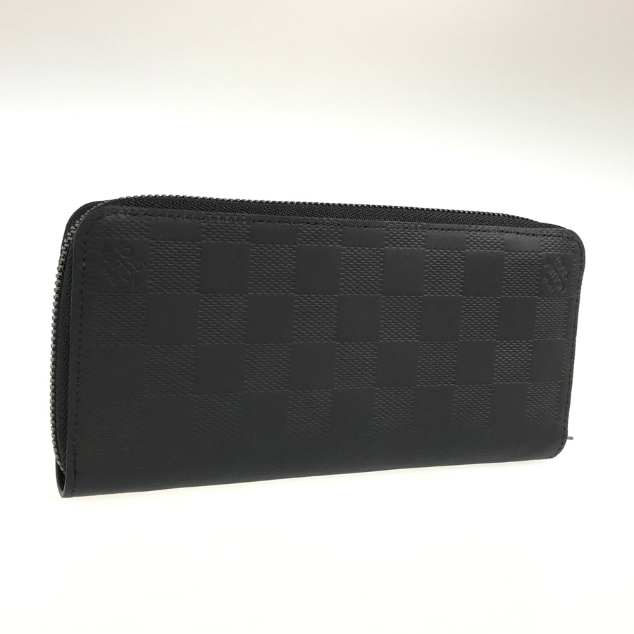LOUIS VUITTON Damier Anfini Zippy Wallet Vertical N63548 Long wallet Round zipper