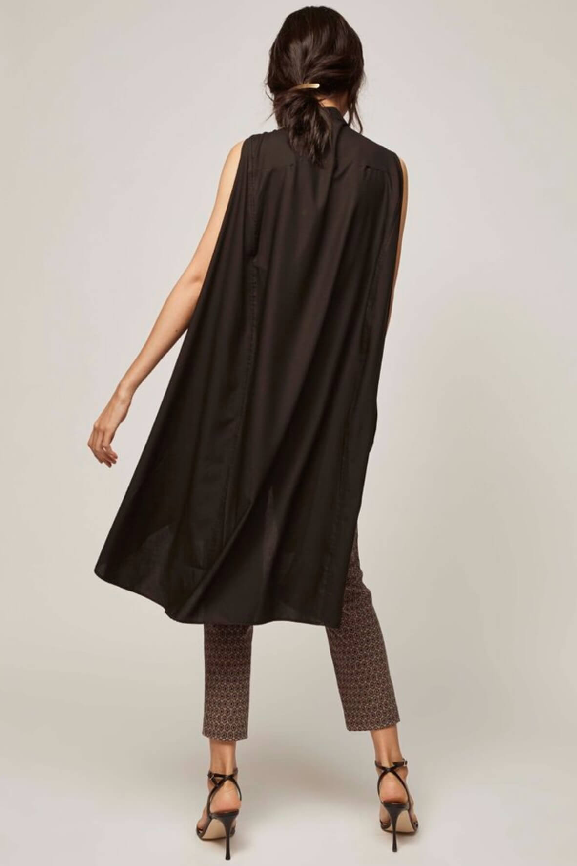 Chrysaliss Shirt Dress in Obsidian