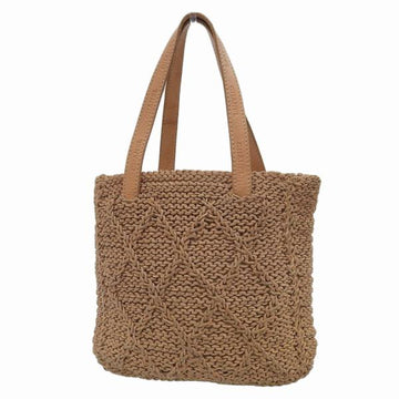 Chanel Woven Leather Open Tote Bag Leather Tote Bag in Good condition