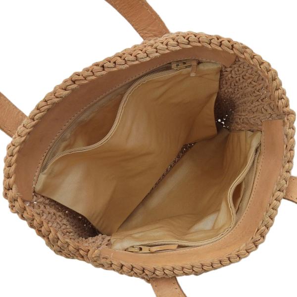 Chanel Woven Leather Open Tote Bag Leather Tote Bag in Good condition