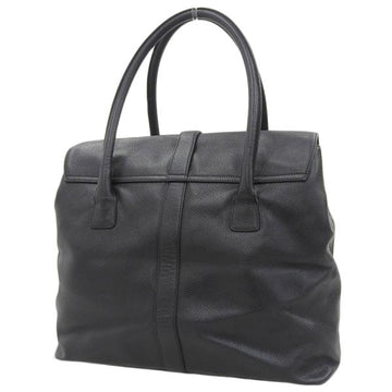 Chanel CC Caviar Flap Tote  Leather Crossbody Bag 6?? in Good condition