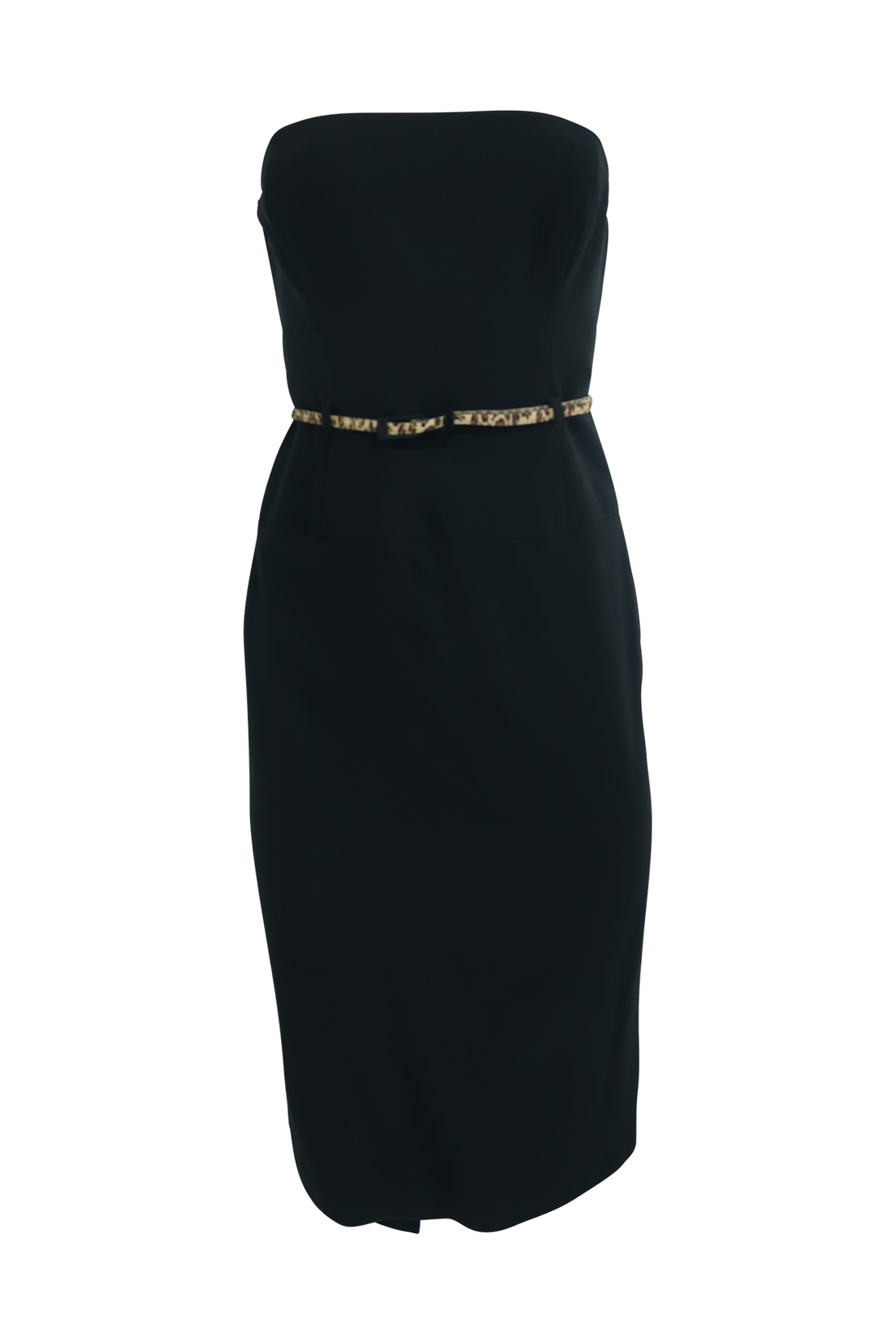 Simple Classic Black Strapless Dress