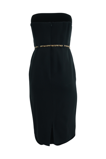 Simple Classic Black Strapless Dress