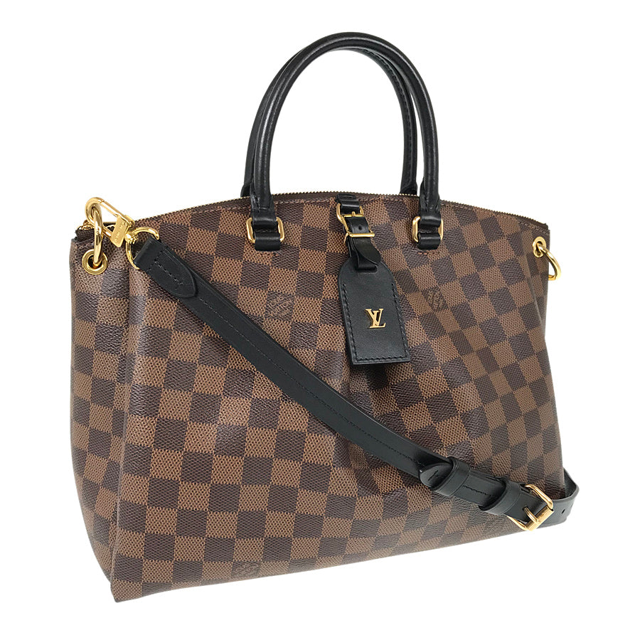 LOUIS VUITTON Damier Odeon Tote MM 2WAY Shoulder Handbag